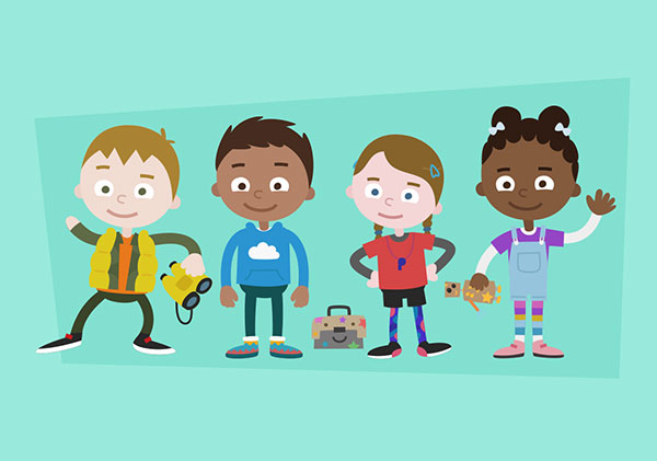 2D character design - Number 1 Newton Avenue